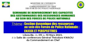 ACTIVITES DES FORCES DE POLICE NATIONALE